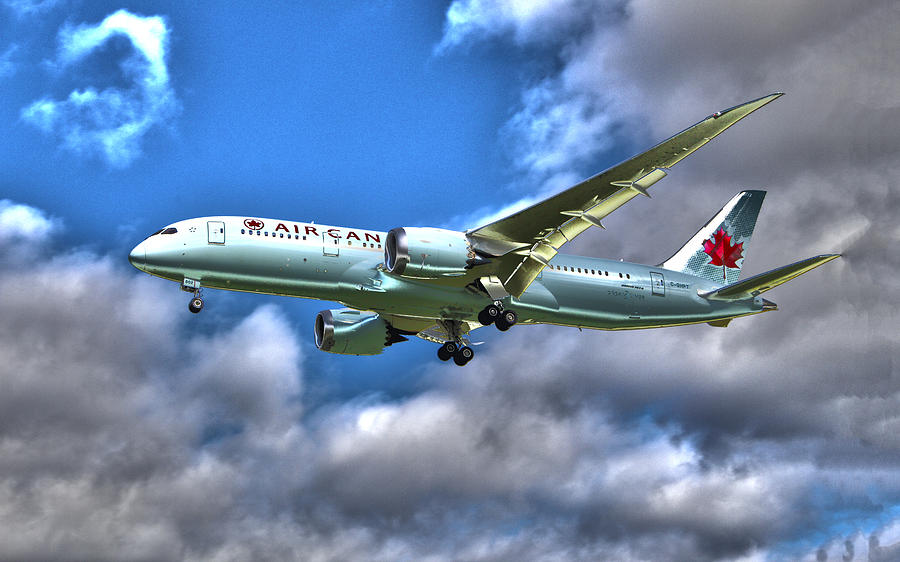 Transportation Photograph - Air Canada Boeing 787 Dreamliner 2 by Alex Pyro