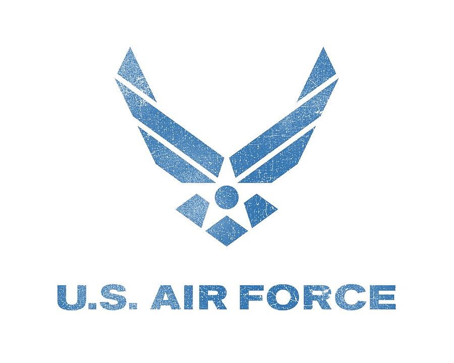 Air Force Digital Art - Air Force - Distressed Logo by Brand A