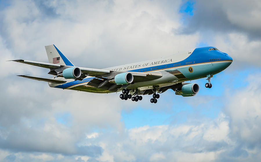 747 Photograph - Air Force One  by Puget  Exposure