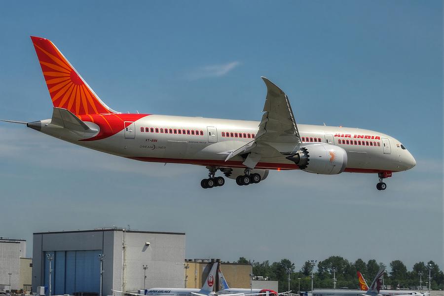 Air India 787 Photograph by Jeff Cook