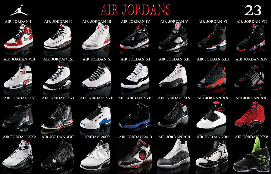 jordan shoe numbers