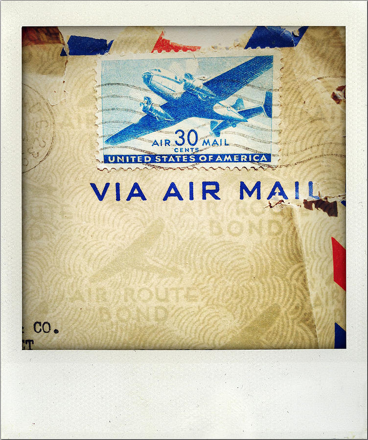 Vintage Photograph - Air mail by Les Cunliffe