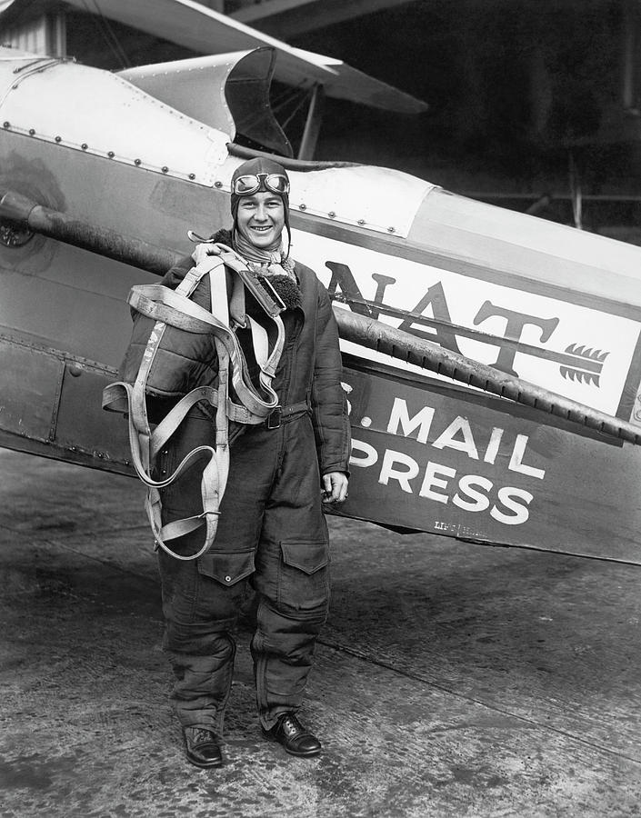 Air Mail Pilot Speed Record Photograph by Underwood Archives