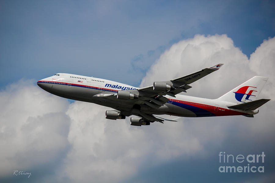 Airplane Photograph - Air Malaysia Boeing 747 by Rene Triay FineArt Photos