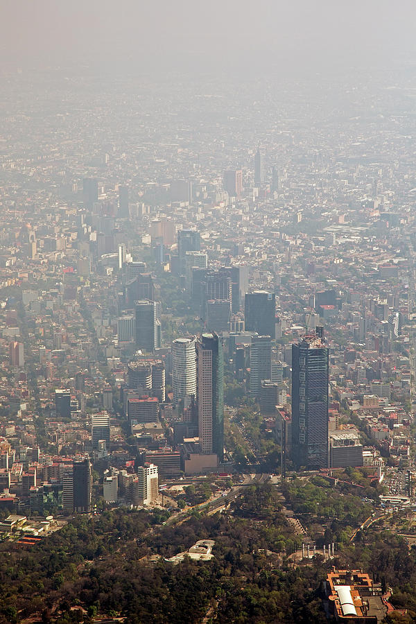 Air Pollution In Mexico City Photograph by Jim West