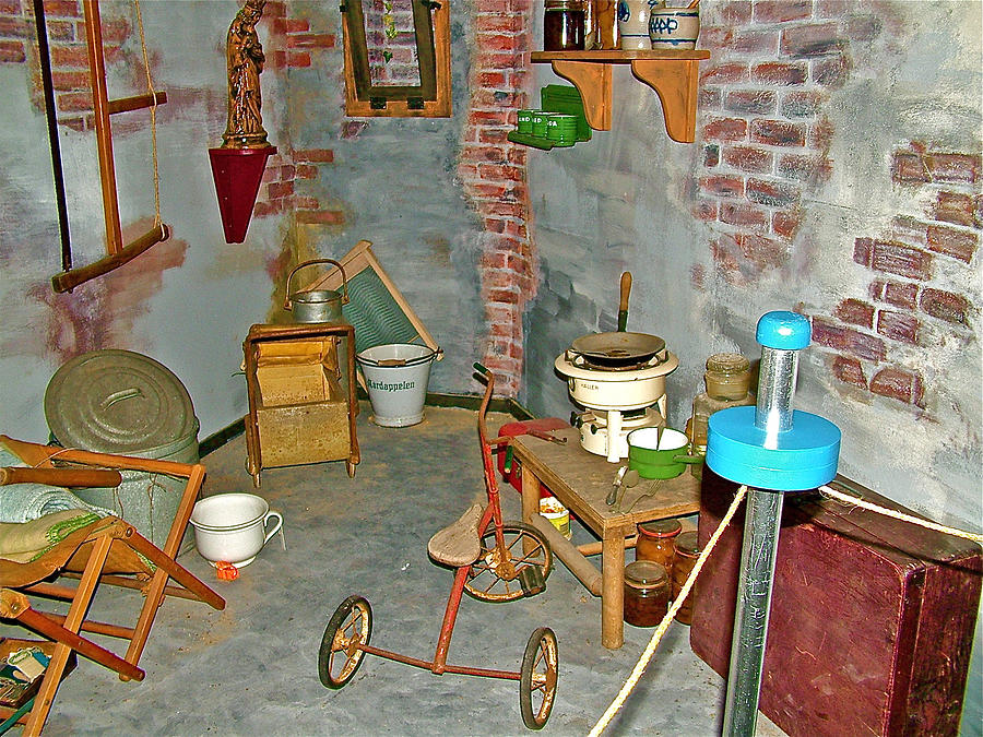 Air Raid Shelter in Liberation Museum in Nijmegan-Netherlands Photograph by Ruth Hager
