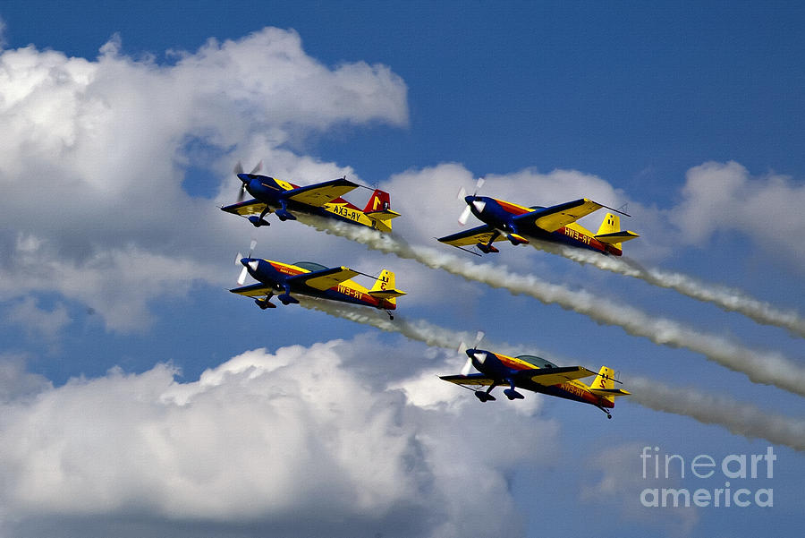 Air Show Hawks of Romania Photograph by Daliana Pacuraru