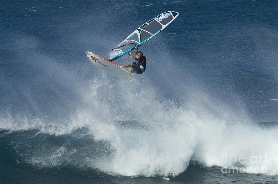 Jaws Photograph - Airborn In Hawaii by Bob Christopher