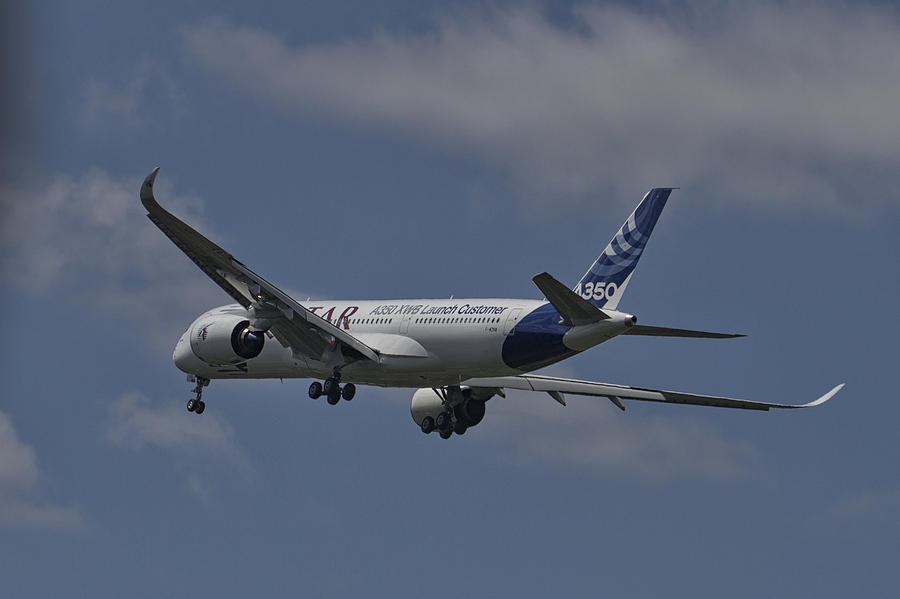 Transportation Photograph - Airbus A350 by Shirley Mitchell