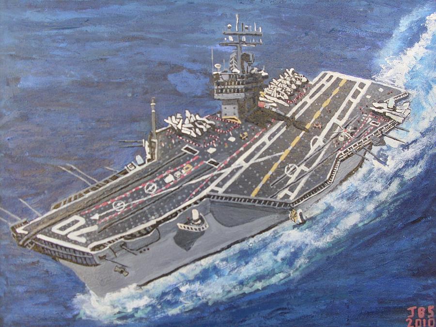 Aircraft Carrier CVN70 Carl Vinson Painting by Jose Bernal Fine Art