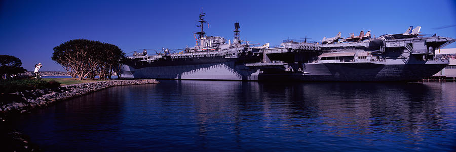 Aircraft Carriers At A Museum, San Photograph by Panoramic Images