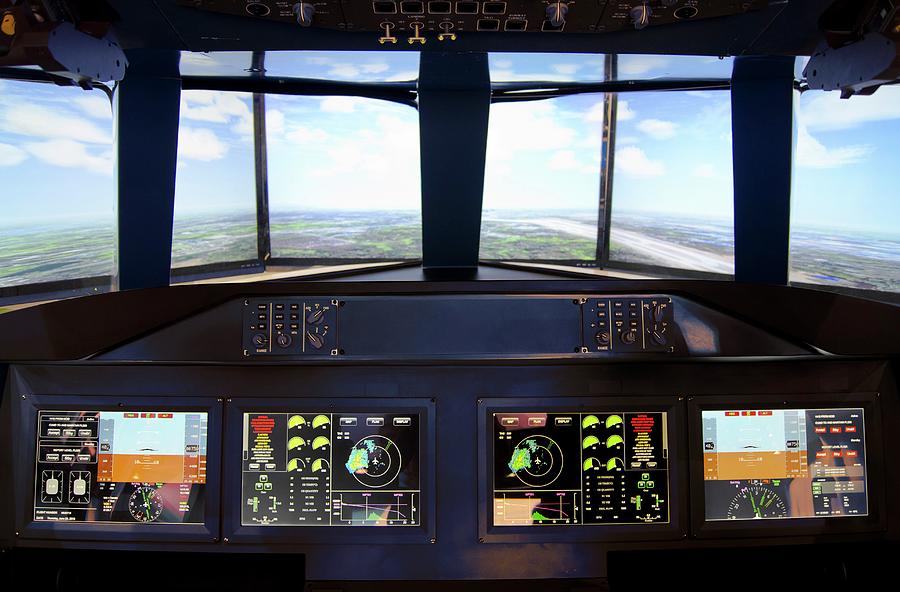 Aircraft Flight Simulator Photograph by Mark Williamson/science Photo Library