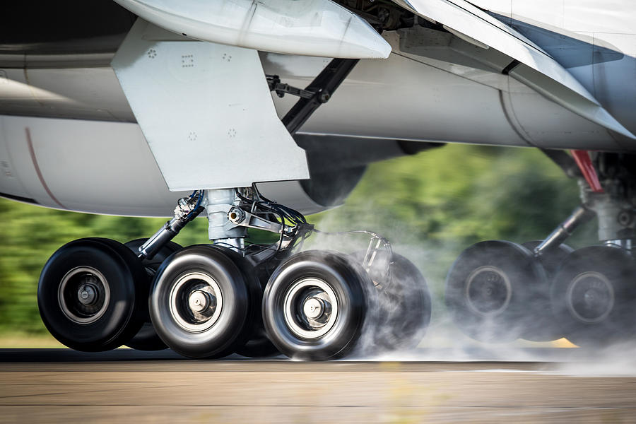 Aircraft landing gear Photograph by Jetlinerimages