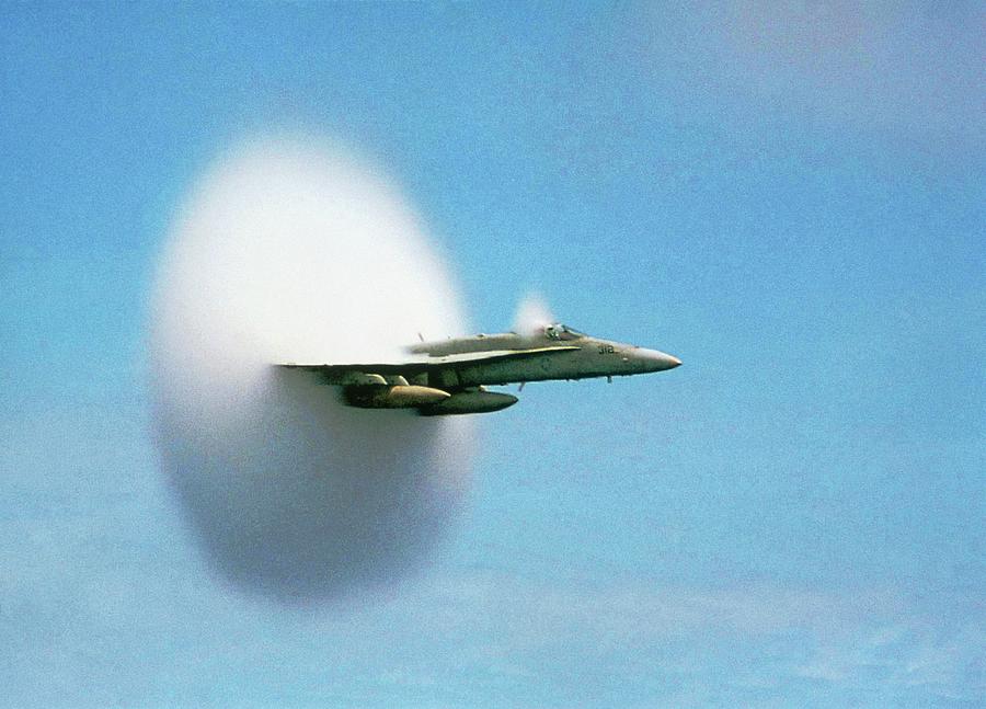 Aircraft Sonic Boom Cloud Photograph by Us Department Of Defense