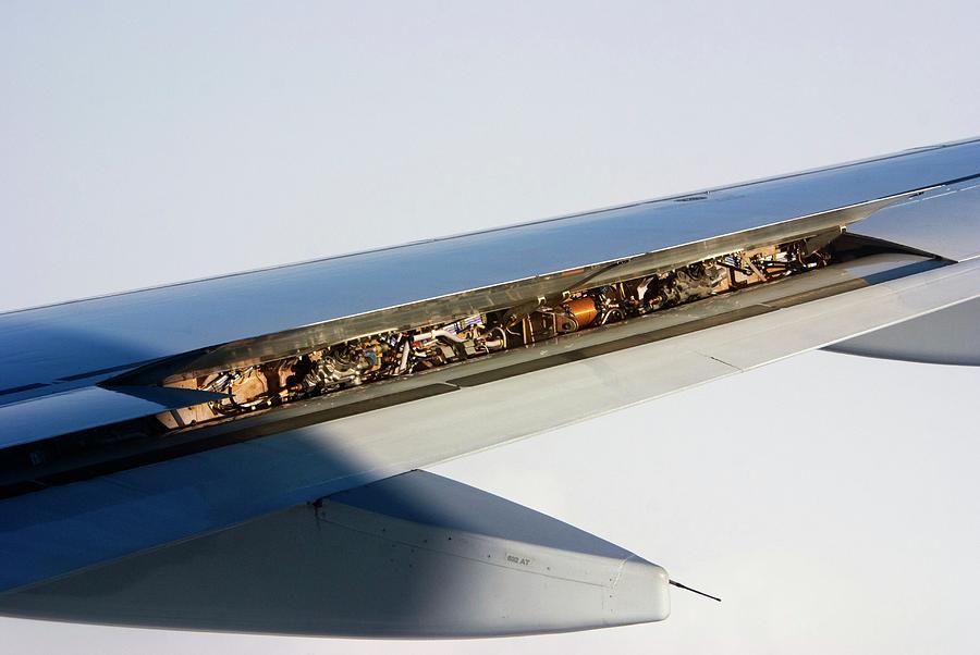 Aircraft Wing Interior Showing Hydraulics Photograph by Mark Williamson/science Photo Library