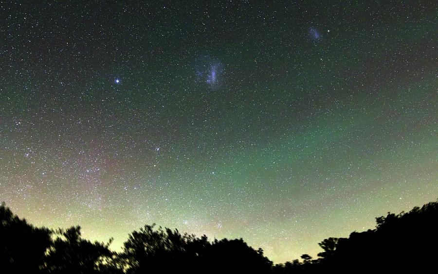 Airglow And Magellanic Clouds Photograph by Luis Argerich
