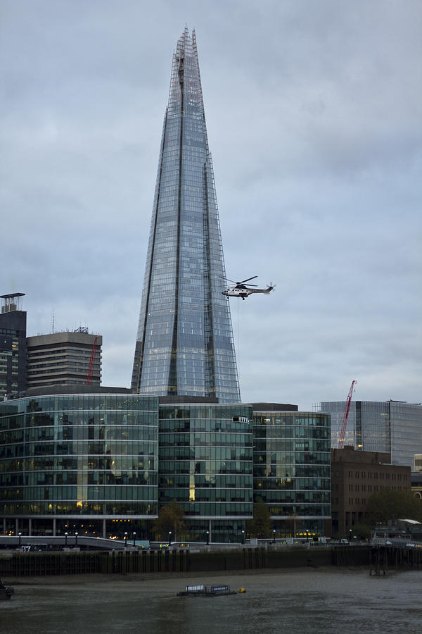 Airlift Helicopter Shard Photograph by David French