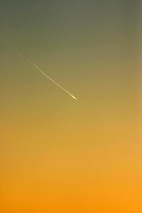 Sky Photograph - Airplain by Eduardo Ferrao