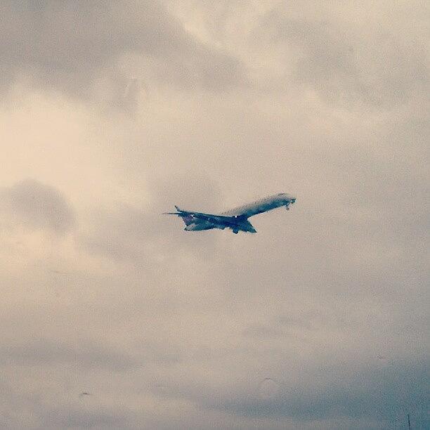 Pittsburgh Photograph - #airplane #sky #raining #pittsburgh by Tracy Hager