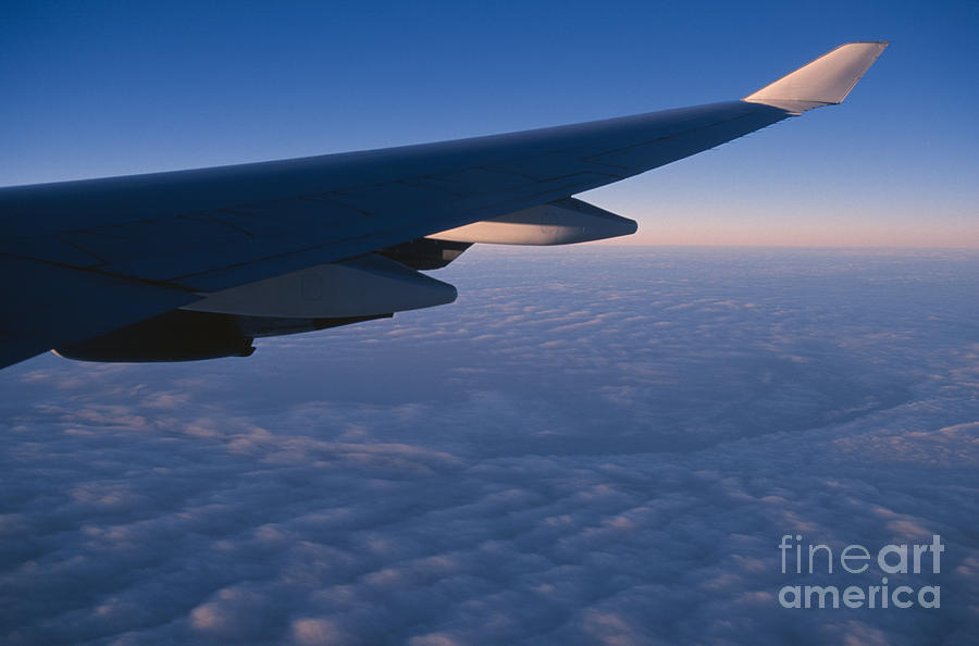Airplane Photograph - Airplane Wing by Chris Selby