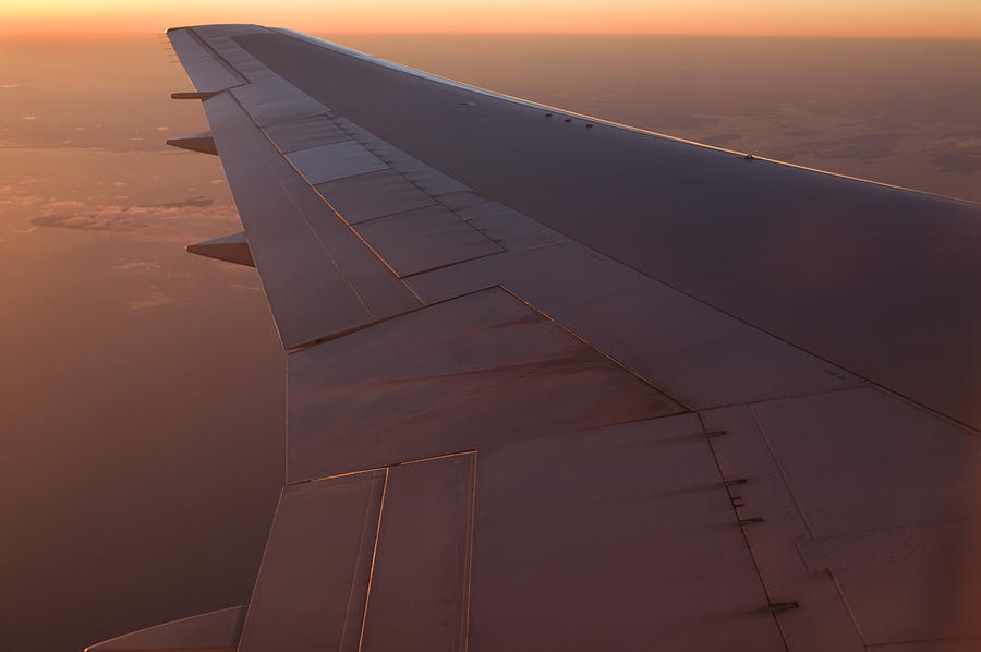 Airplane Wing Photograph by Mark Harmel