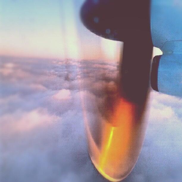 Airplane Photograph - #airplane #wing #sky #clouds #aircanada by Patrice Gagnon
