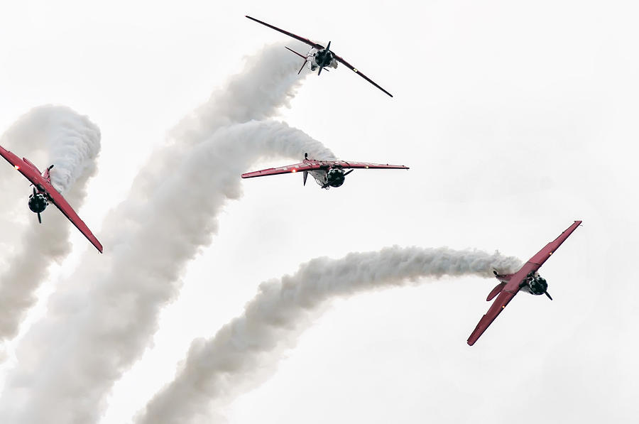 Airplanes At Airshow Photograph by Alex Grichenko