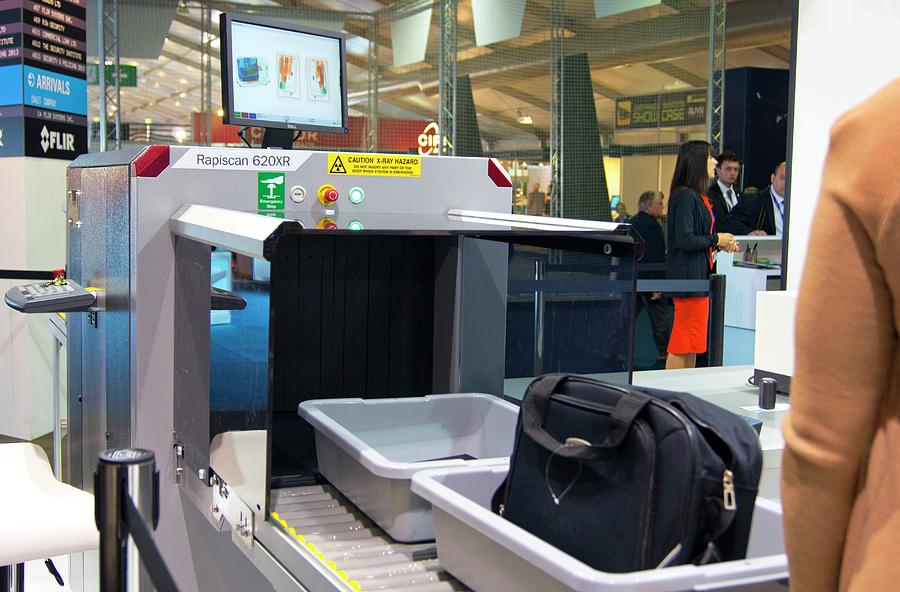 Airport Baggage X-ray Scanner. Photograph by Mark Williamson
