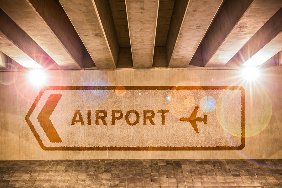 Airport Directions Photograph by Semmick Photo