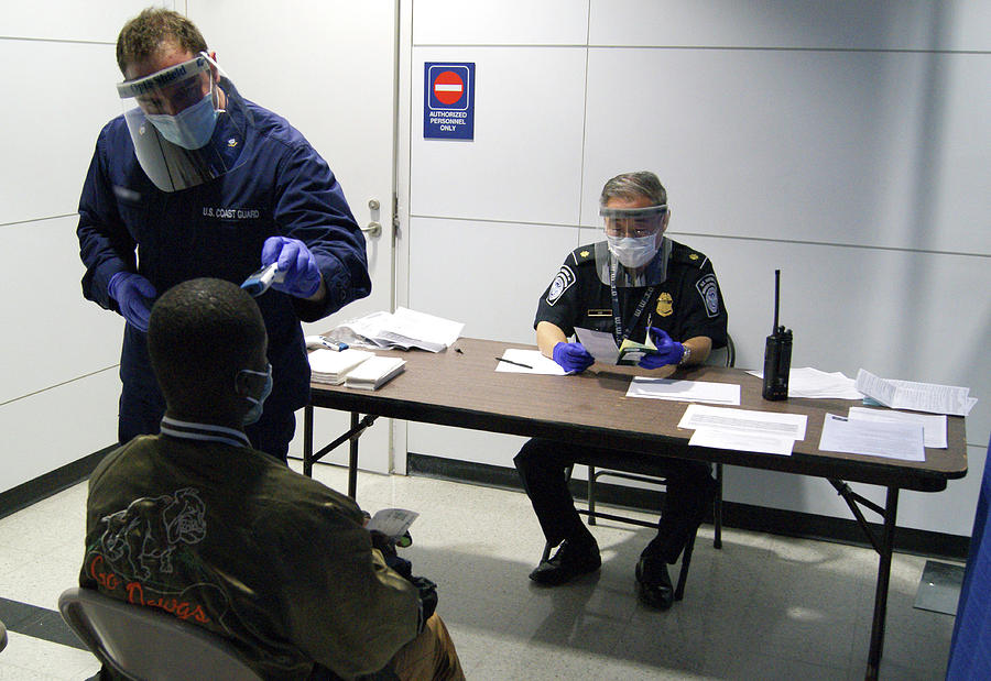 Airport Ebola Screening Photograph by Us Border Control