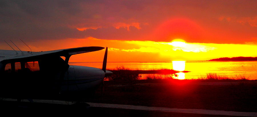 Airport Sunset 1 Photograph by Sheri McLeroy
