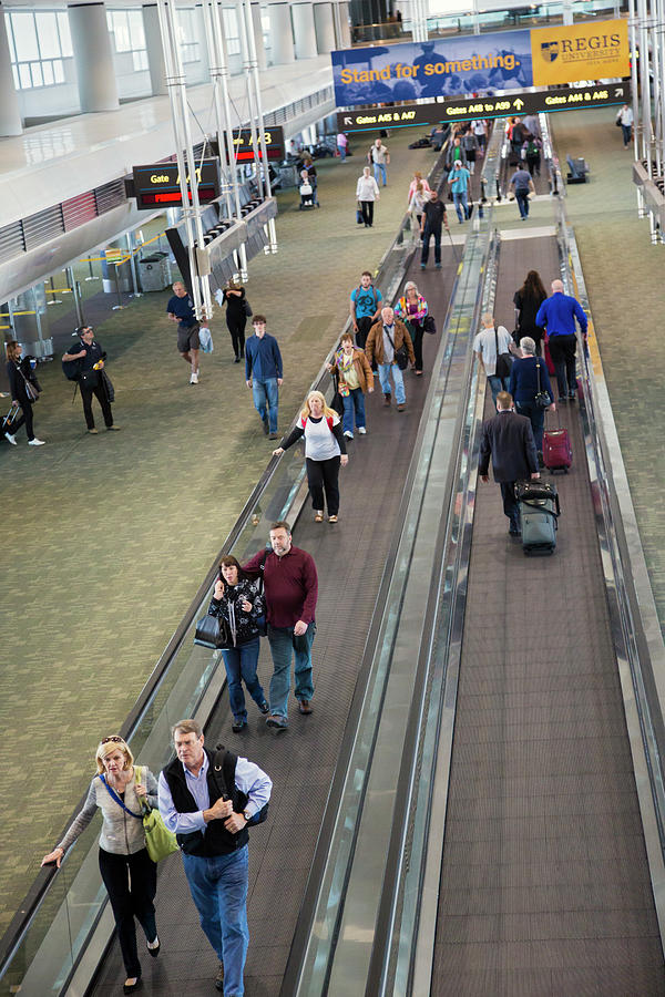 Airport Travelators Photograph by Jim West