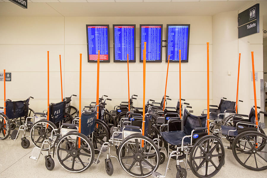 Airport Wheelchairs Photograph by Jim West