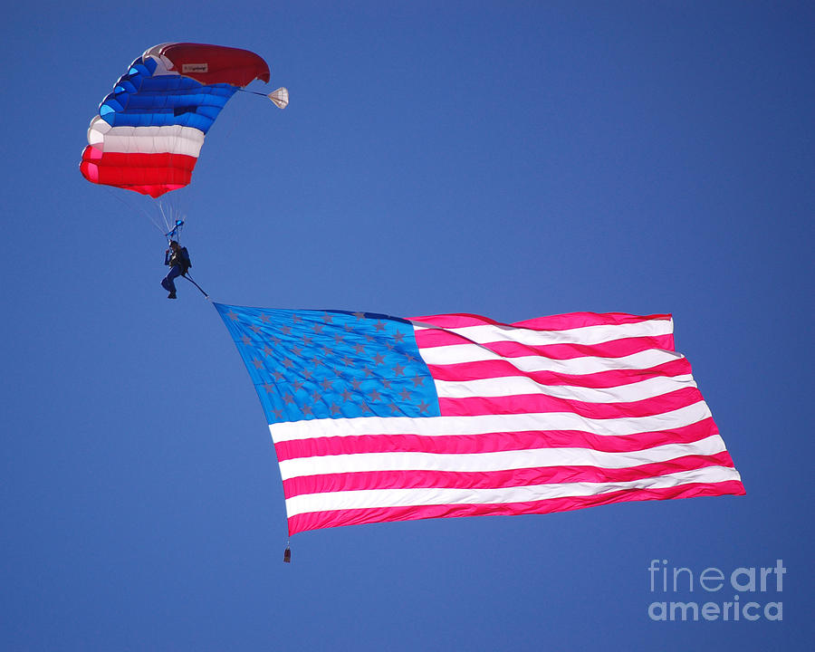Airshow Flag Jumper  Photograph by Debra Thompson