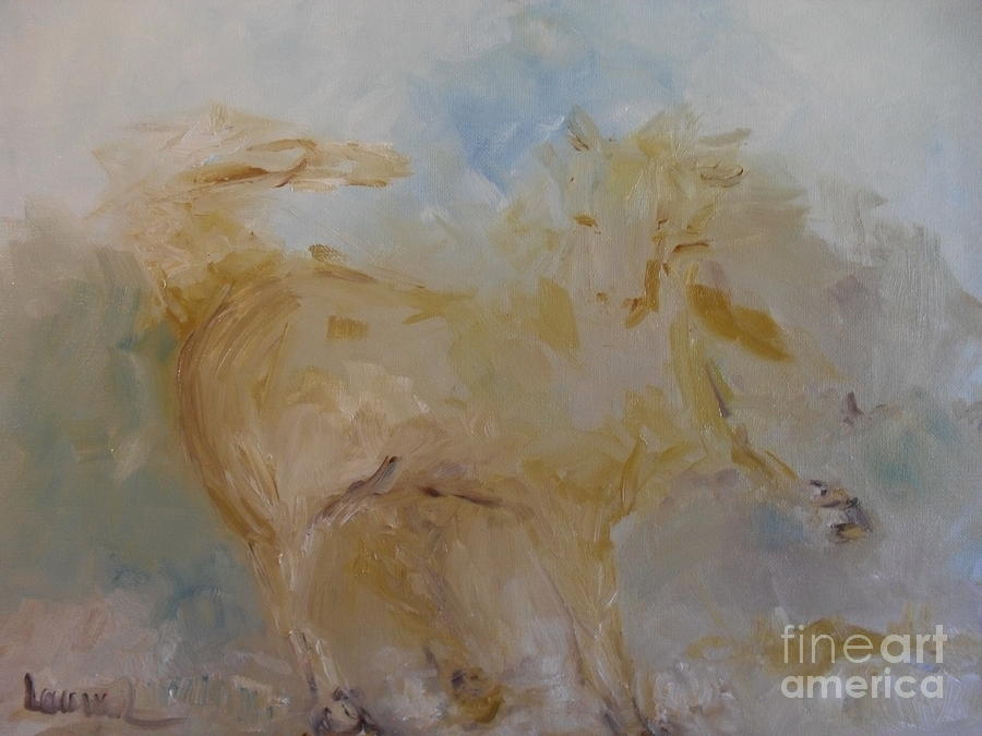 Horse Painting - Airwalking by Laurie Lundquist