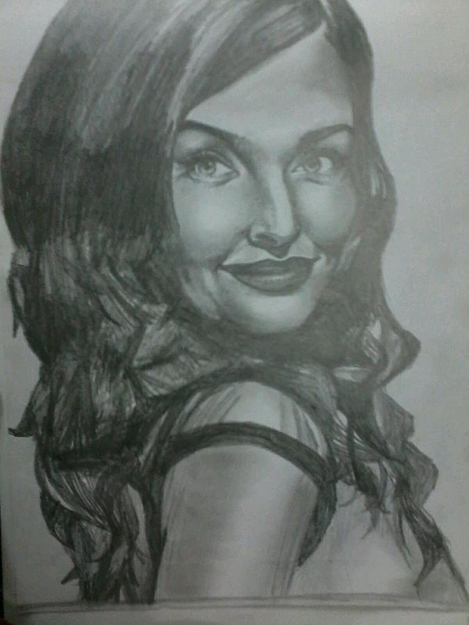 Aishwarya Rai Drawing by Annie Khan | Fine Art America