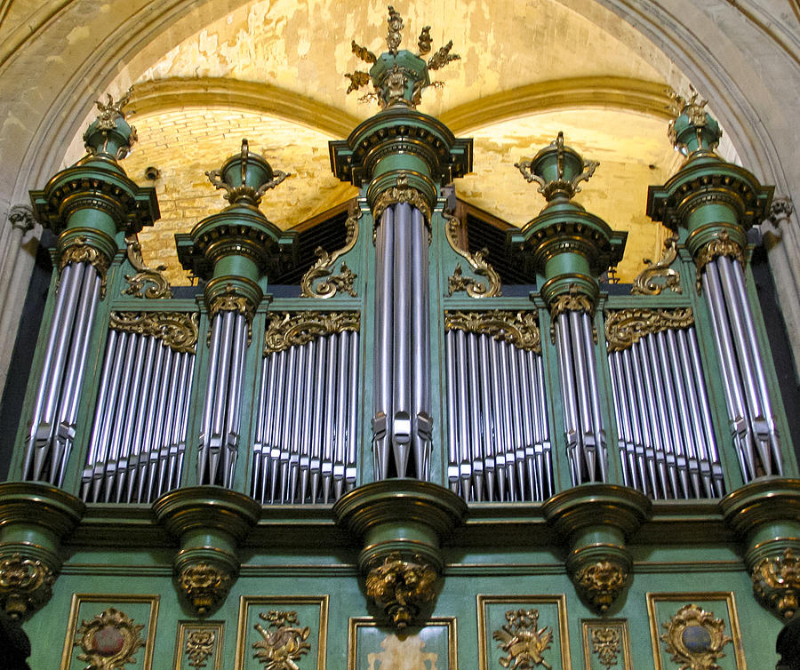 Aix en Provence organ Photograph by Jenny Setchell