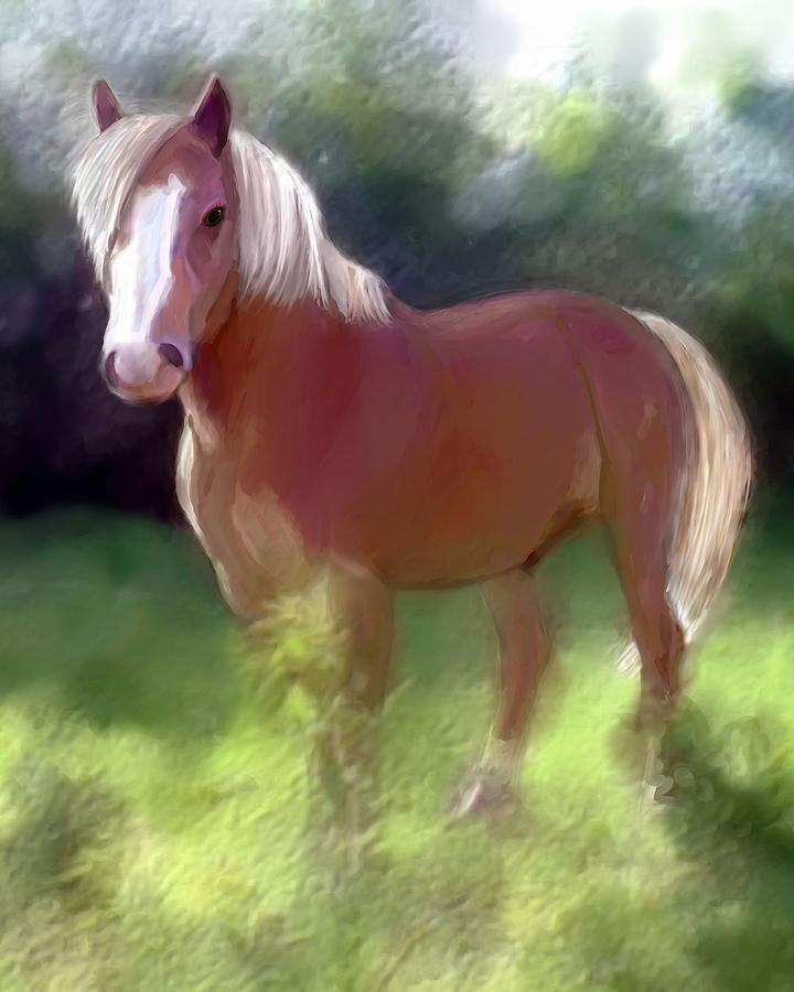 Horse Painting - Ajax by Elizabeth Murphy