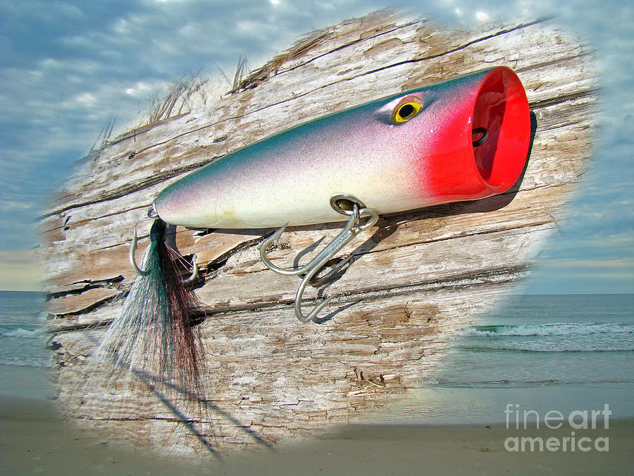 AJS Big Mouth Popper Saltwater Fishing Lure Photograph by Carol