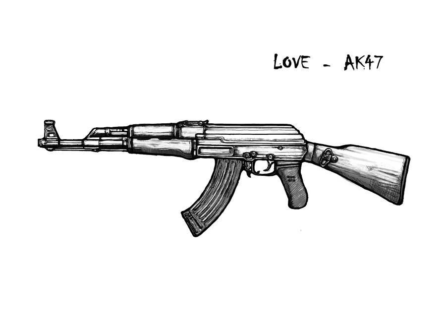 Ak47 gun tattoo | 💖silah dövmeleri kaleşnikof dövmesi http://www