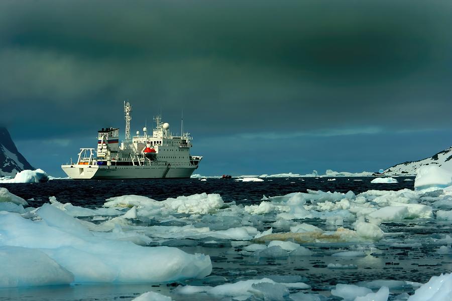 Akademik Sergei Vavilov Antarctica Photograph by Amanda Stadther
