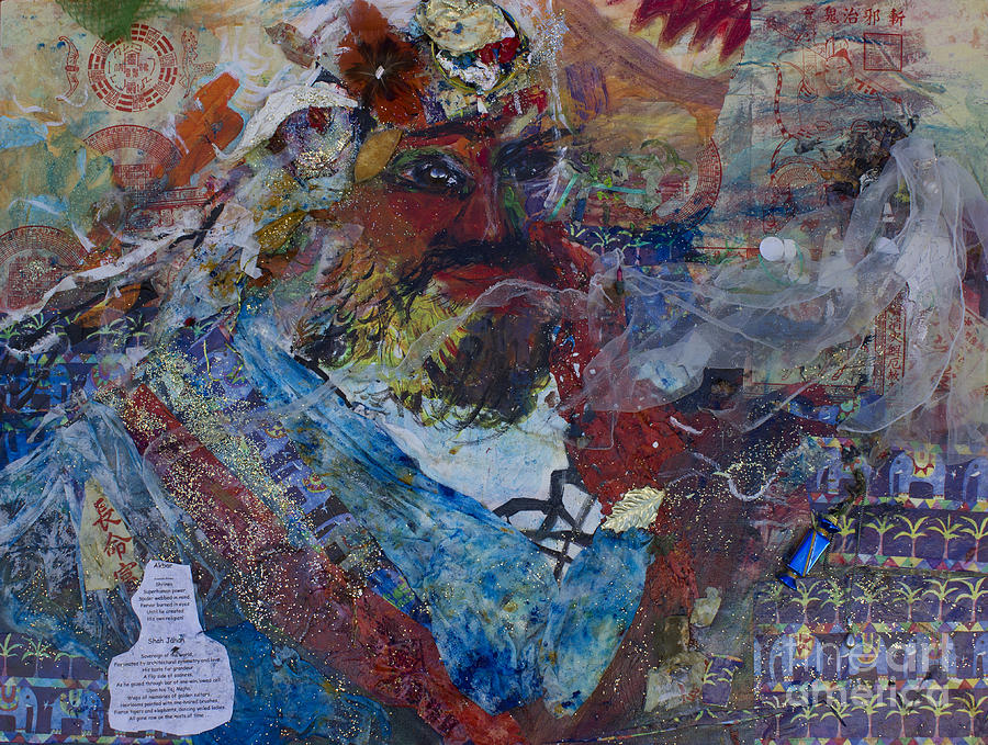 Collage Mixed Media - Akbar by Avonelle Kelsey