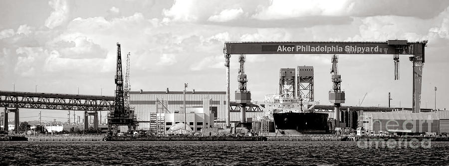 Philadelphia Photograph - Aker Philadelphia Shipyard by Olivier Le Queinec