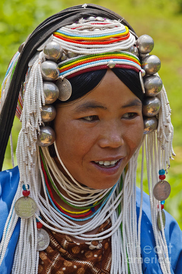 Akha Tribal Woman - Kengtung Burma Photograph by Craig Lovell