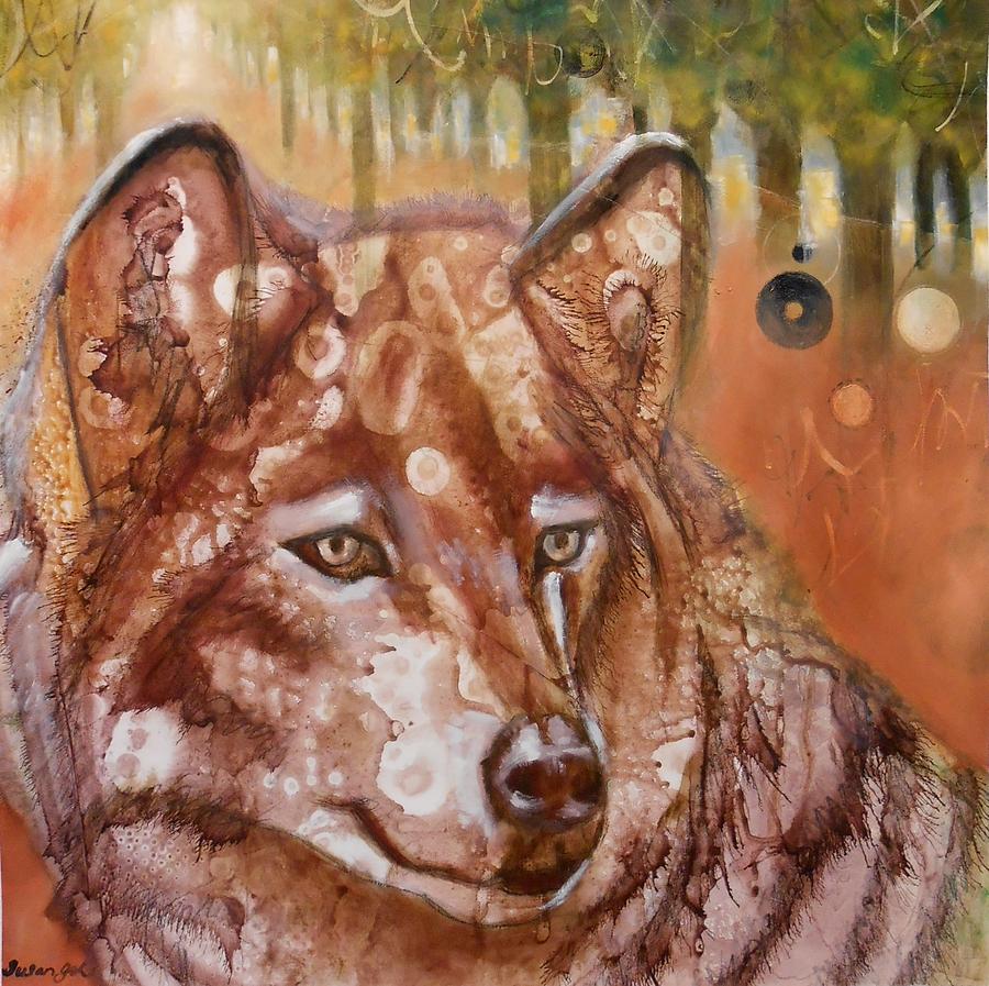 Akili 4 - Wisdom - intellect and sense Painting by Susan Goh