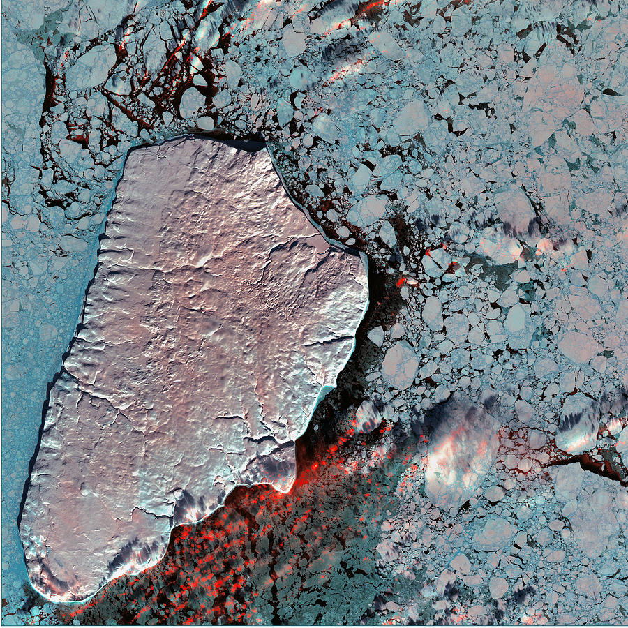 Akpatok Island Photograph by USGS Landsat