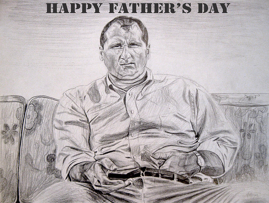 Al Bundy - Happy Fathers Day Drawing by Michael Morgan