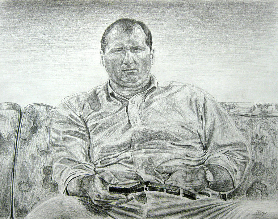 Al Bundy Drawing by Michael Morgan