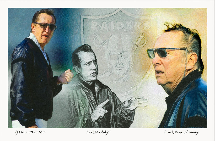 Al Davis Mr. Oakland Raider Painting by John Farr - Pixels