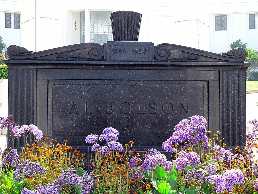 Al Jolson Grave Photograph by Jeff Lowe